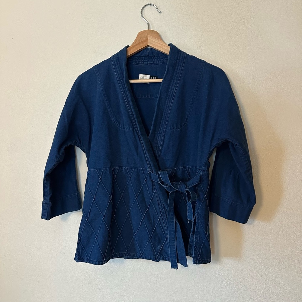 Sonia Rykiel Navy Wrap Blouse